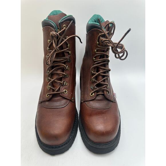 Carolina 8'' Steel Toe Collar Boot (1809) NEW Men's Brown/Black US Size 8 2E - Picture 4 of 9